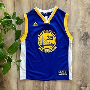 Kevin Durant / Golden State Warriors / Youth Adidas NBA Jersey / Size Medium